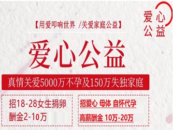 庆阳市捐卵助孕生子 爱心志愿者招募